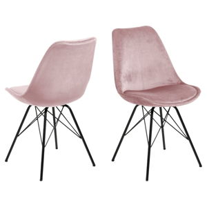 Černo-růžová jídelní židle Eris – Actona