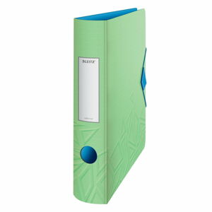Zelený mobilní pořadač Leitz, šířka 65 mm