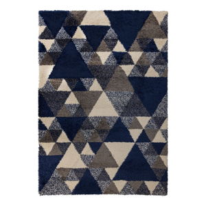Tmavě modrý koberec Flair Rugs Nuru, 120 x 170 cm