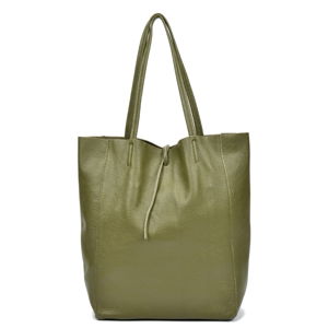 Zelená kožená kabelka Sofia Cardoni Easy