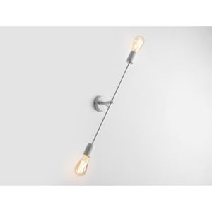 Bílá nástěnná lampa pro 2 žárovky Custom Form Twigo, šířka 60 cm