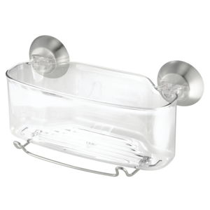Transparentní samodržící košík iDesign Soap Shower