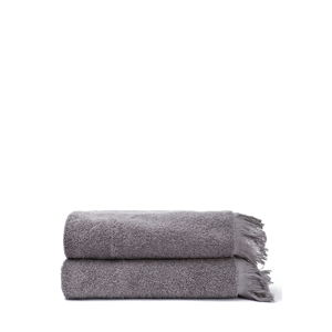 Sada 2 šedých ručníků ze 100% bavlny Bonami, 50 x 90 cm