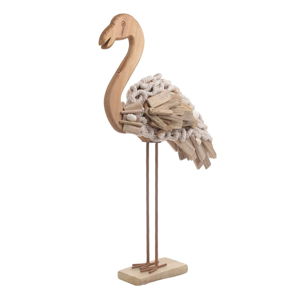 Dřevěná soška InArt Flamingo, výška 45 cm