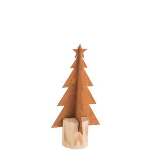 Vánoční kovová dekorace J-Line Tree, výška 23 cm