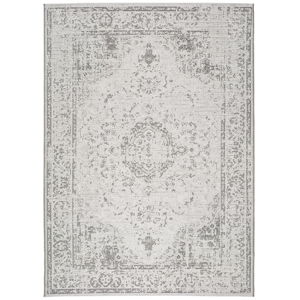 Šedobéžový koberec vhodný i na ven Universal Weave Lurno, 77 x 150 cm