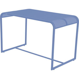 Modrý kovový balkónový stolek ADDU MWH, 63 x 110 cm