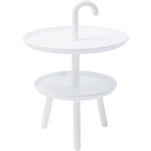 Bílý odkládací stolek Kare Design Jacky, ⌀ 42 cm