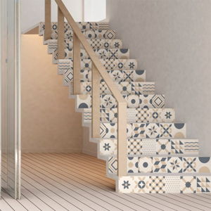 Sada 2 samolepek na schody Ambiance Stickers Stair Design, 15 x 105 cm