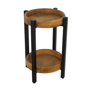 Odkládací stolek z mangového dřeva HSM collection Ediash, Ø 35 cm