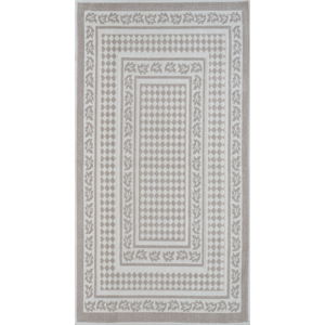 Šedobéžový bavlněný koberec Vitaus Olvia, 100 x 150 cm