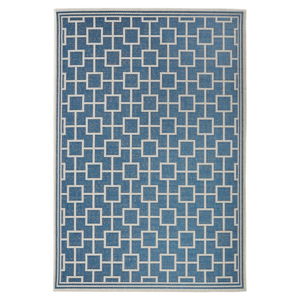 Modrý koberec vhodný i na ven Bougari Botany, 115 x 165 cm