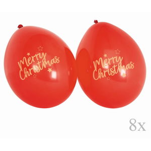 Sada 8 červených balónků Neviti Dazzling Christmas