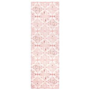 Růžový běhoun Zala Living Cook & Clean Tile, 45 x 140 cm