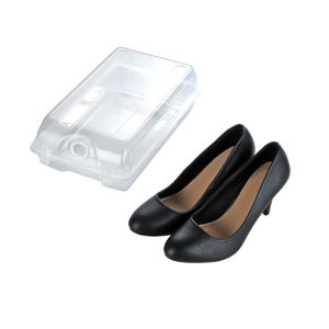 Transparentní úložný box na boty Wenko Smart, šířka 19,5 cm