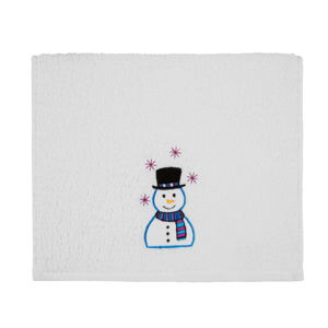 Osuška Christmas Snowman White, 30 x 50 cm
