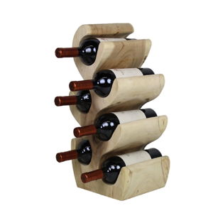 Regál na víno z exotického dřeva na 6 lahví - HSM collection